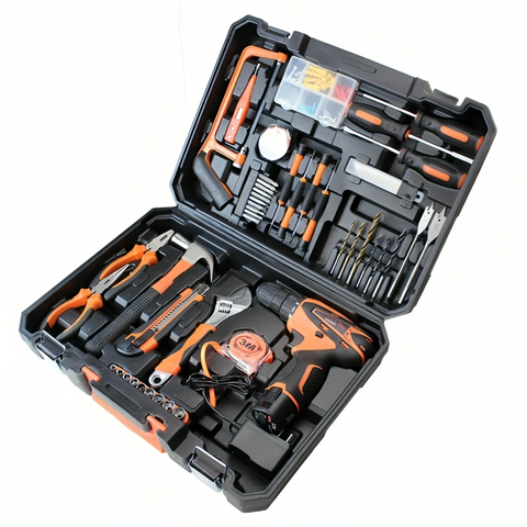 Household Tool Kit 12V Lithium-Ion Cordless Screwdriver Drill