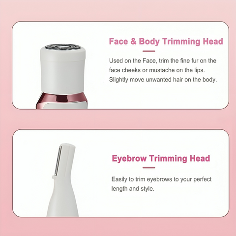 SUCITY Eyebrow Trimmer, 4 in 1 Multifunctional Hair Trimmer, Electric Shaver for Women