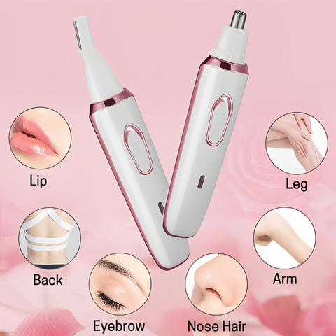 SUCITY Eyebrow Trimmer, 4 in 1 Multifunctional Hair Trimmer, Electric Shaver for Women
