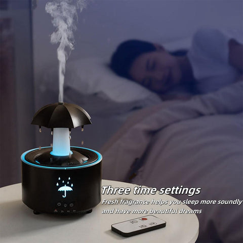 Rain Umbrella Humidifier UAE - Relaxing Rain Sounds & 7 Colors LED Diffuser
