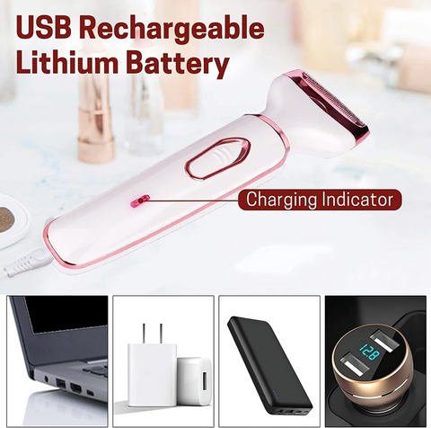 SUCITY Eyebrow Trimmer, 4 in 1 Multifunctional Hair Trimmer, Electric Shaver for Women