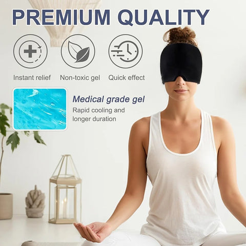Migraine Relief Hat headache hat Gel Hot Cold Therapy
