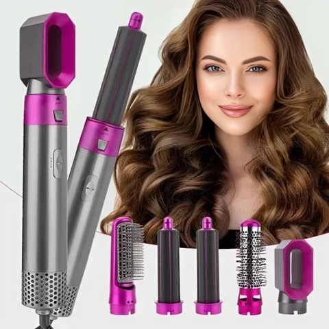 Hot Air Brush Dry, Style, and Volumize with Ionic Technology (5-in-1)