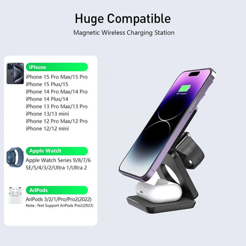 3-in-1 Foldable Wireless Charger