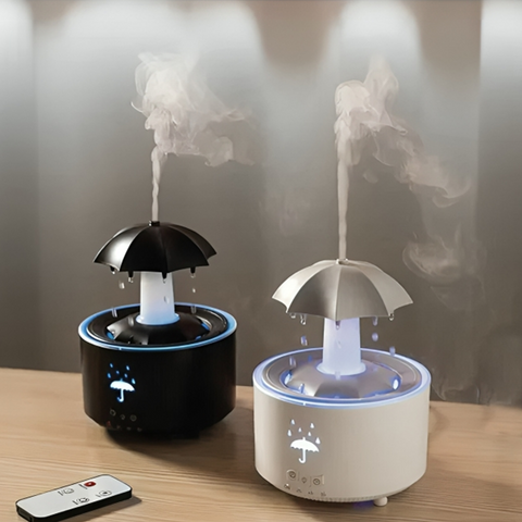 Rain Umbrella Humidifier UAE - Relaxing Rain Sounds & 7 Colors LED Diffuser