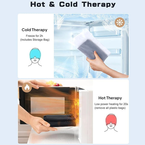 Migraine Relief Hat headache hat Gel Hot Cold Therapy