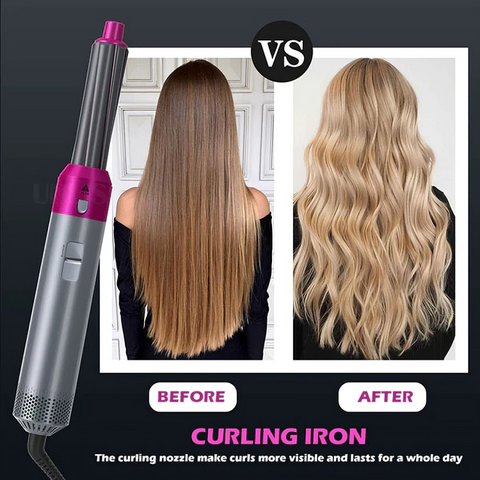 Hot Air Brush Dry, Style, and Volumize with Ionic Technology (5-in-1)